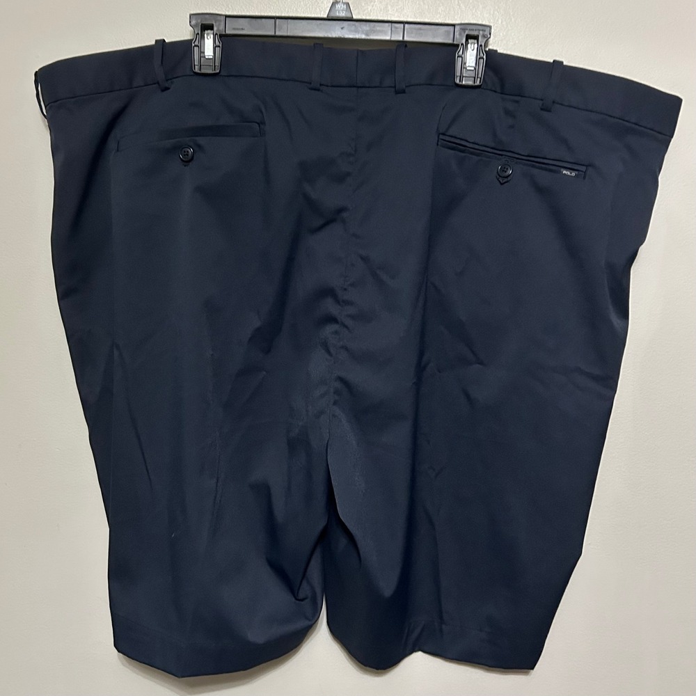 Polo Ralph Lauren Mens Shorts Navy Blue Performance Golf Big Tall 50 52X11.5 Zip - Picture 2 of 12